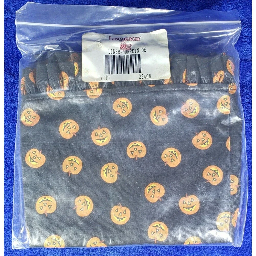 Longaberger Liner-Pumpkin OE #29408 *NEW-In-Bag*